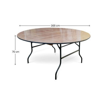 5ft6" Round Wooden Banqueting Table Hire