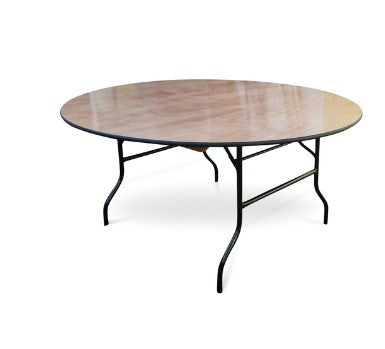 5ft6" Round Wooden Banqueting Table Hire