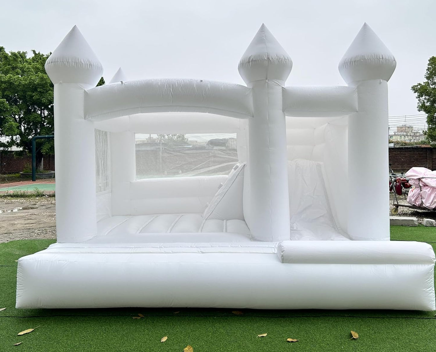 White Bouncy Castle (can be Personalised)